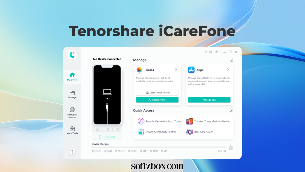 Tenorshare iCareFone Cracked Version